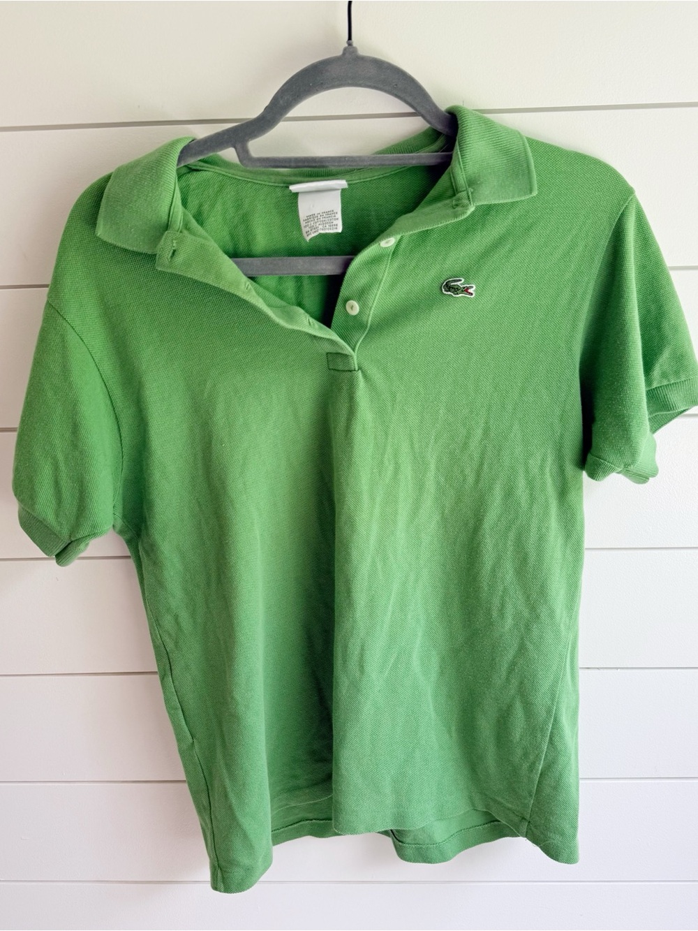 Lacoste green polo - med